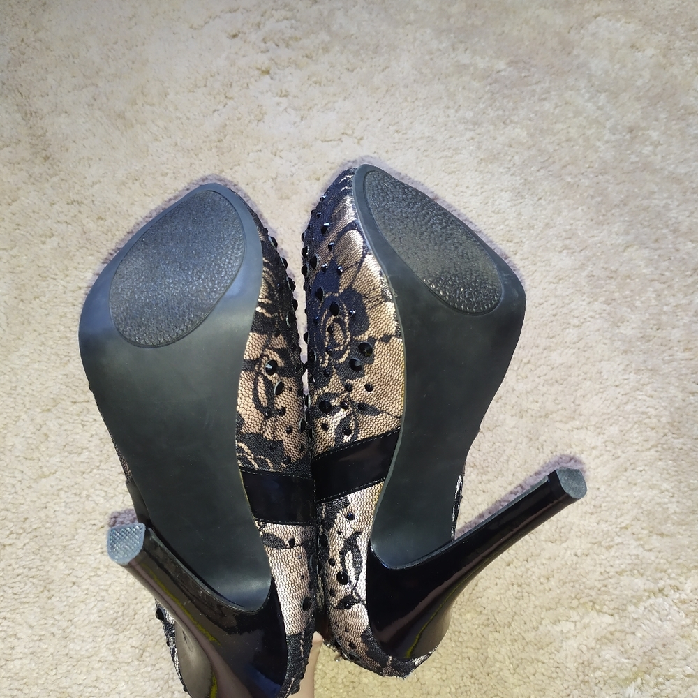 Eva & Zoe Heels Black Ankle Boots Papeete size 7 - Picture 6 of 6